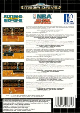NBA All-Star Challenge (USA, Europe) box cover back
